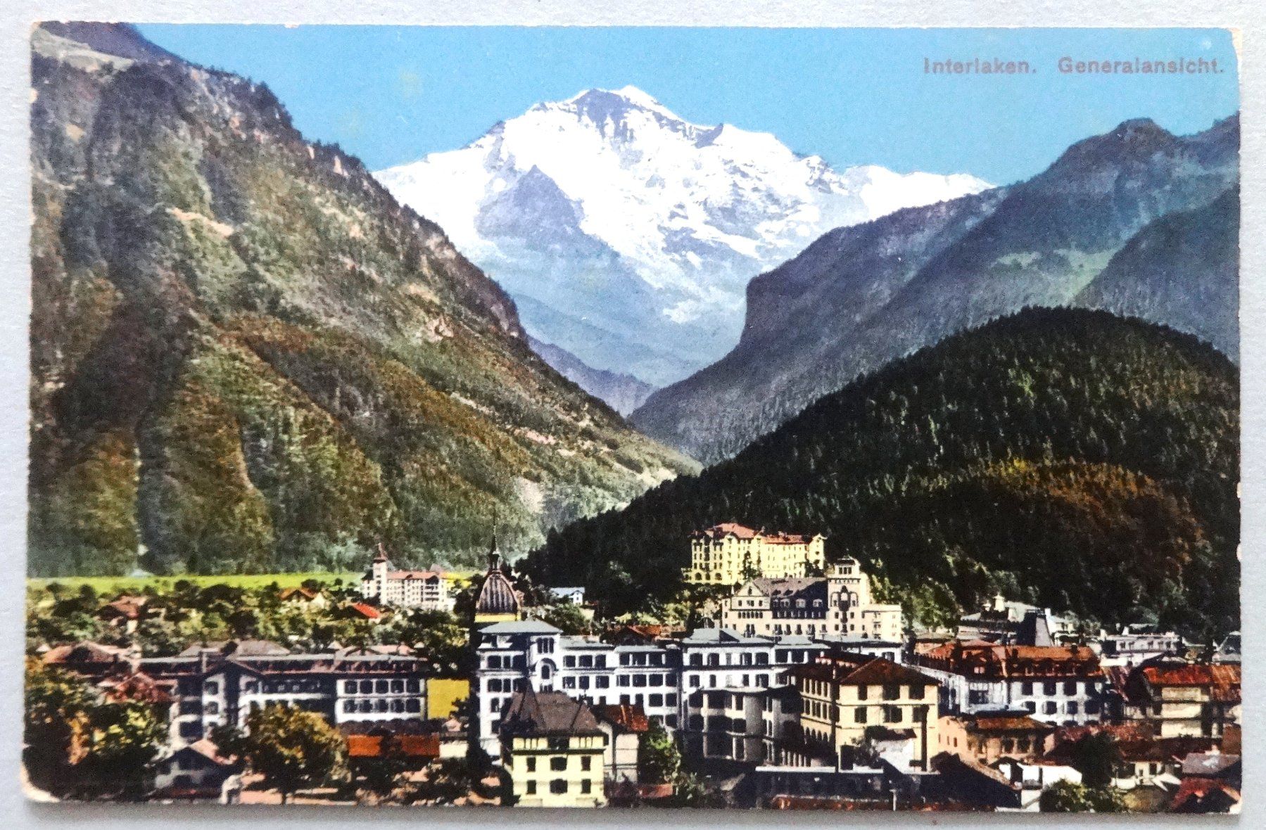 Cartoline postali: Interlaken - Generalansicht – Usato da Fétigny venduto da Billy2miny