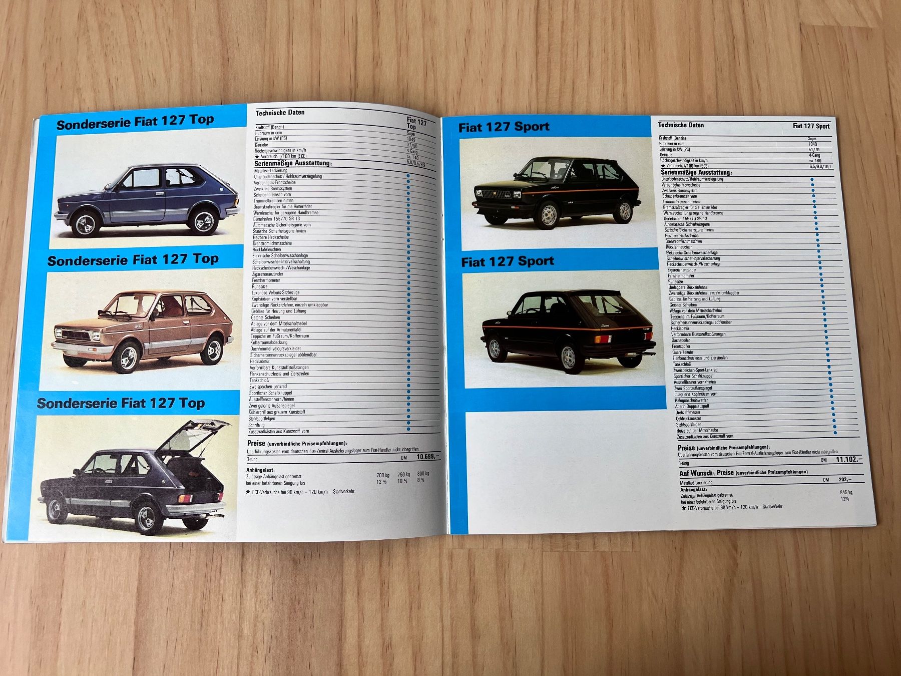 Fiat Dokumente: FIAT PKW Programm 1979 Prospekt mit Preisen – Gebraucht aus Münchenbuchsee von Volver64 2