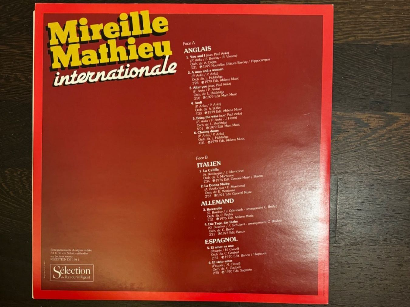 Dischi in vinile: MIREILLE MATHIEU (LP, Vinyle) INTERNATIONALE (NEUF!) – Nuovo (secondo la descrizione) da Zürich venduto da Tarafo5 1