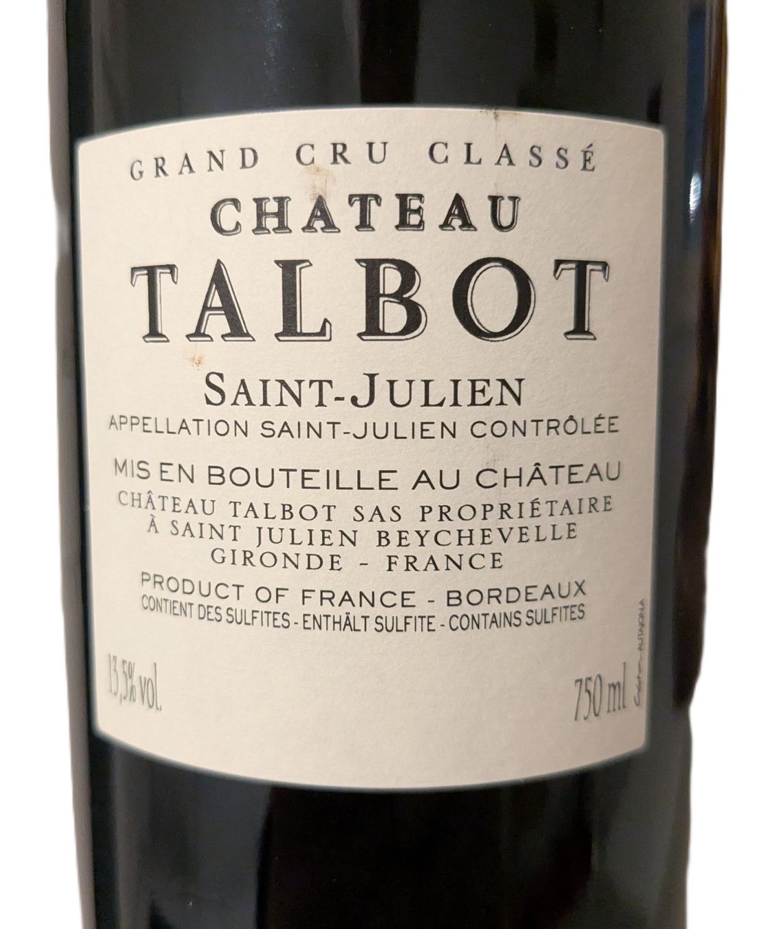 Vino: Château Talbot 2014 – Nuovo (secondo la descrizione) da Giffers venduto da agu25 2