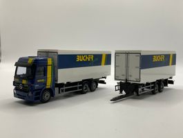 AWM 55097 1:87 Mercedes-Benz Actros MP2 WAB-Hängerzug Bucher