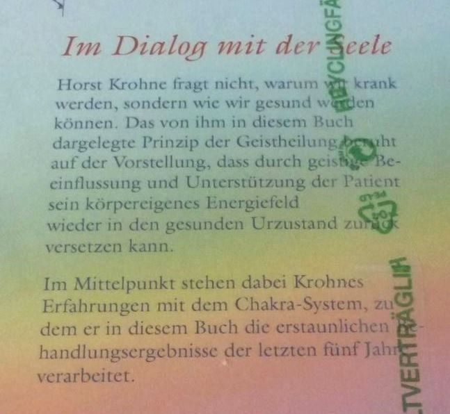 Libri: Geistheilung - Dialog mit der Seele – Nuovo e nell'imballaggio originale da Mauren venduto da Yeelen 2