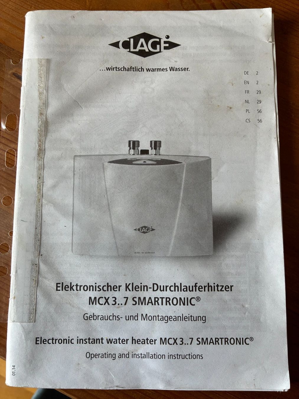 Sanitär: Clage Petit chauffe-eau instantané MCX 3..7 SMARTRONIC – Neu (gemäss Beschreibung) aus Fribourg von Tirgel 2