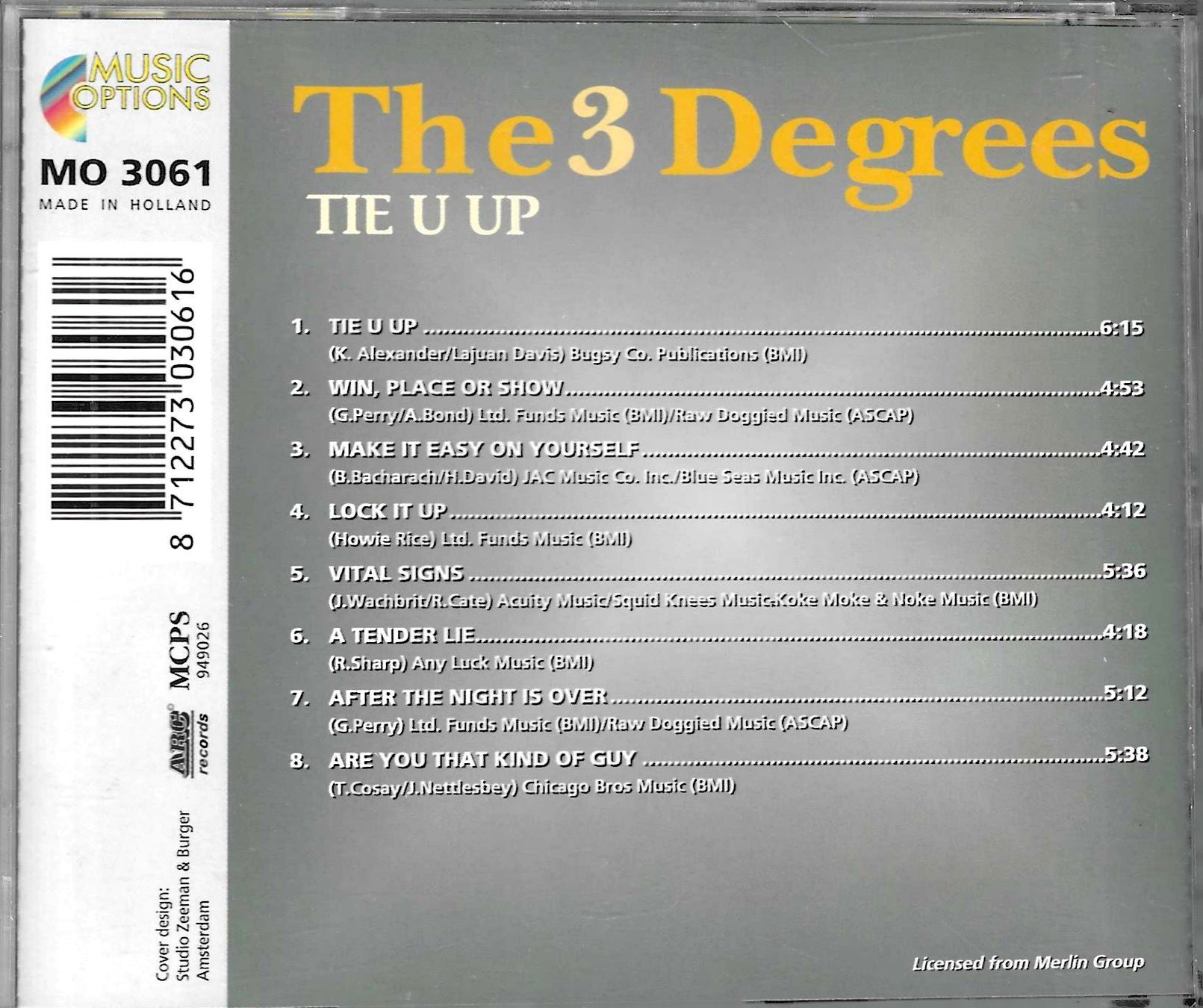 CD: The 3Degrees - Tie U Up – Usato da Savagnier venduto da Ne2065 1
