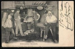 Unterwaldner Sennhütte, Käseherstellun