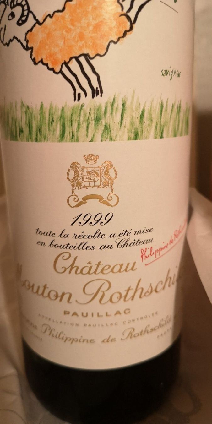 Mouton Rothschild Wein: Chateaux Mouton Rothschild 1999 – Neu und originalverpackt aus Meggen von Bilanz70 1
