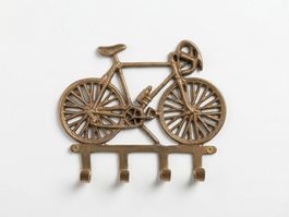 Porte-Clés Mural Vélo en Bronze 18 cm | Rangement Clés