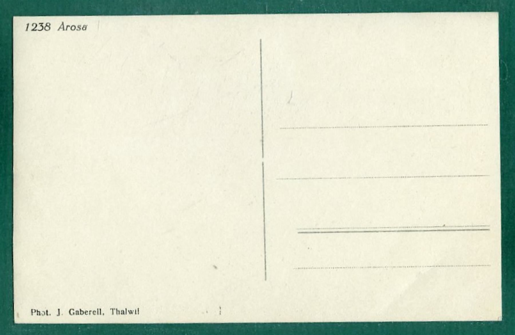 Cartoline postali: Arosa im Winter, ungelaufen, ca. 1935 – Usato da Sargans venduto da Hausi1951 1