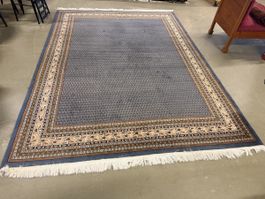 Orientteppich blau mit Fransen, guter Zustand, gebraucht