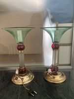 Vintage Murano Tischlampe, Vetri, Grün/Rot, Top Zustand!