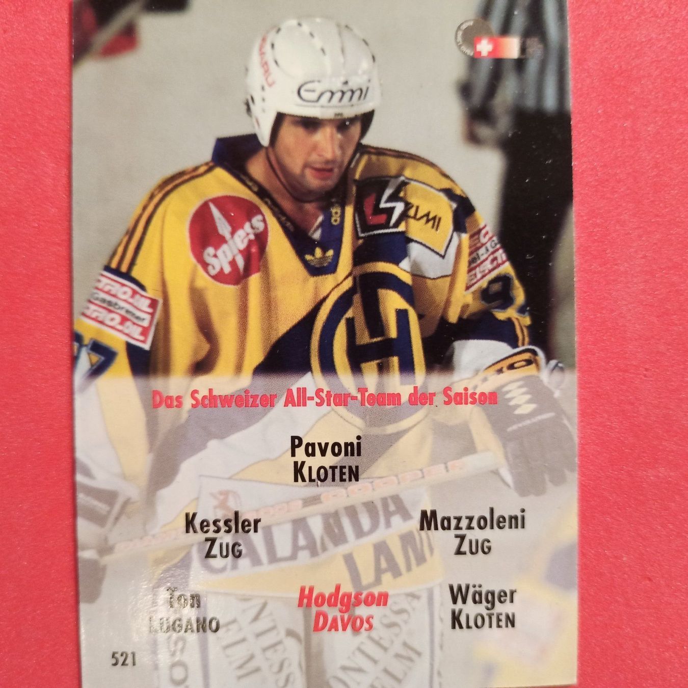 Carte collezionabili: Dan Hodgson - HCD - 1994/95 – Usato da Dübendorf venduto da kb86_MOVIE 1