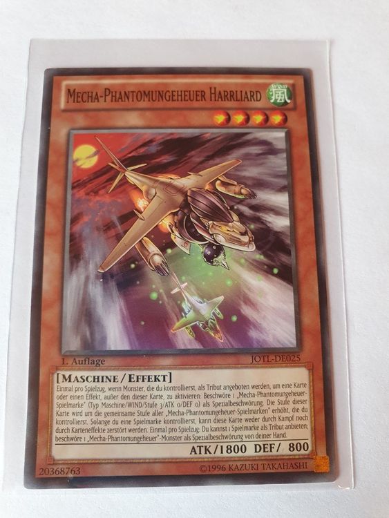 Mecha-Phantomungeheuer Harrliard – 1. Auflage Im Set Mit Original Gwindi Kartenschutzhülle