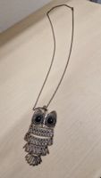 Elegante Halskette mit Eulen-Anhänger, Modeschmuck, Top!