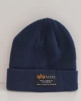 Bonnet Alpha Industries bleu marine, parfait pour l'hiver ❄️