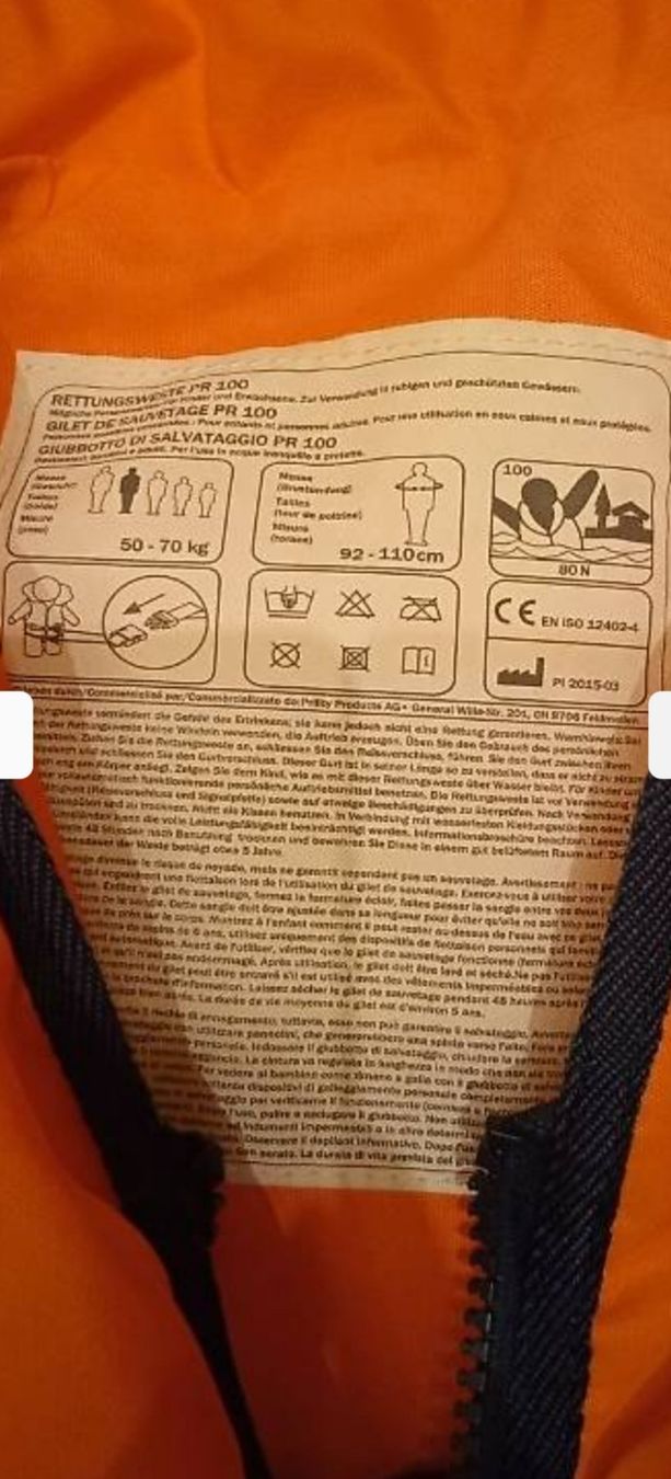 Schwimmwesten: Schwimmweste 50 bis 70 kg – Gebraucht aus Dagmersellen von L.Ga. 1