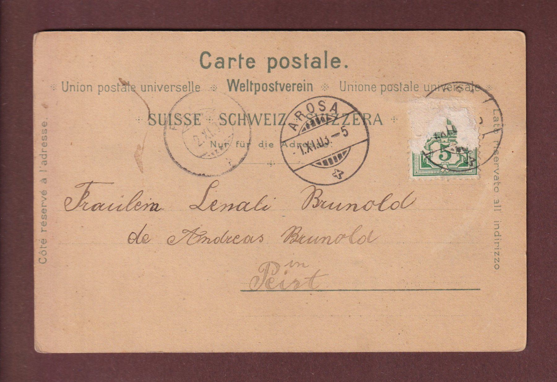 Cartoline postali: Gruss vom RHEINFALL - 1903 //Falte // – Usato da Pully venduto da nicecards-shop 1
