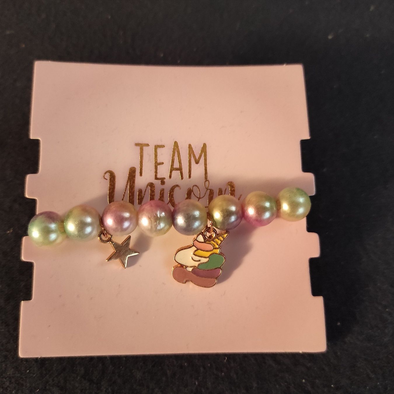Bracciali & Braccialetti: Süssees Armband "Team Unicorn" mit Perlen – Nuovo e nell'imballaggio originale da Münchwilen AG venduto da Choche1 2