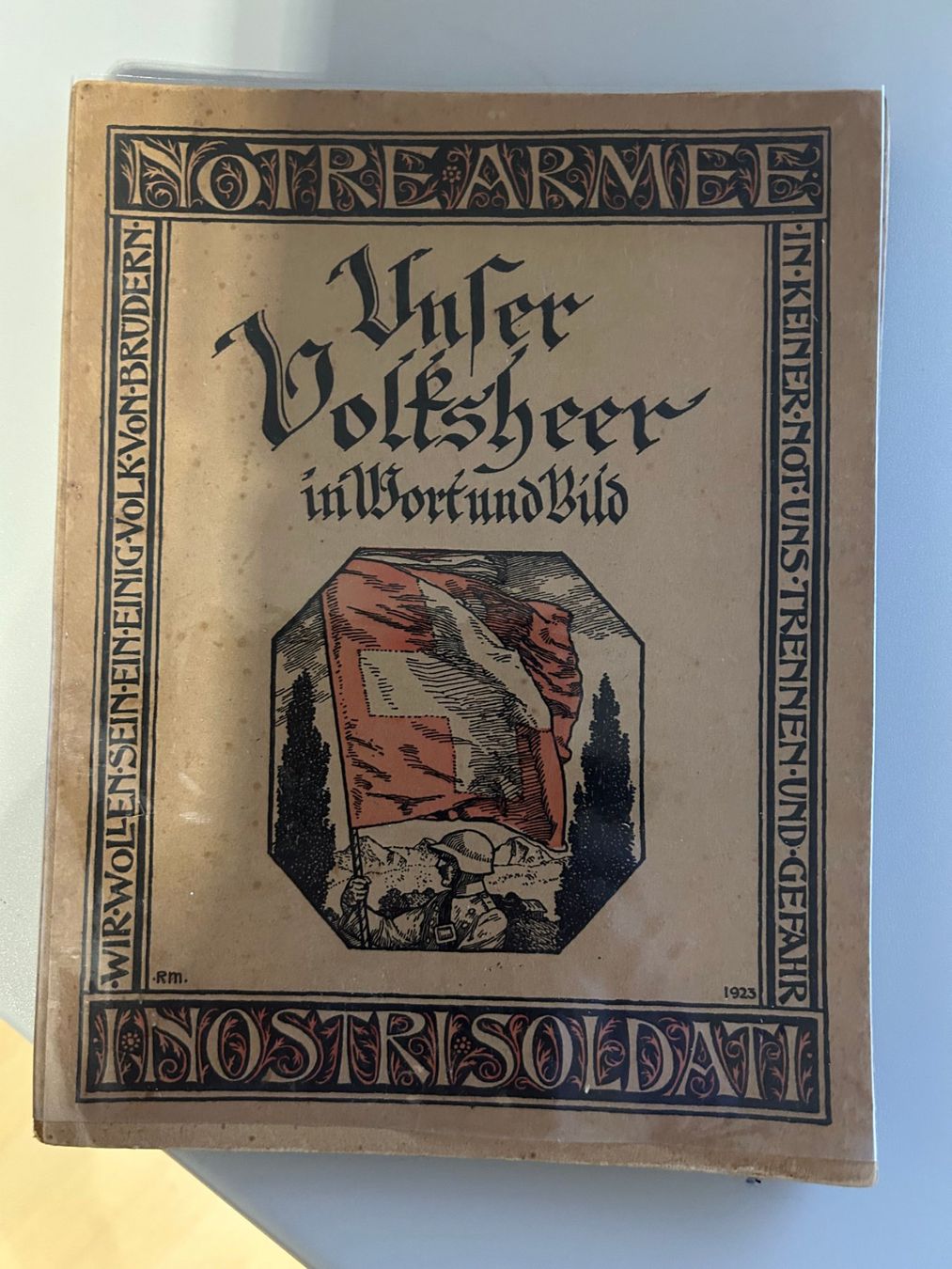 Libri: Johannes Jegerlehner  "Unser Volksheer"  1923 – Usato da Sugiez venduto da brockicenter