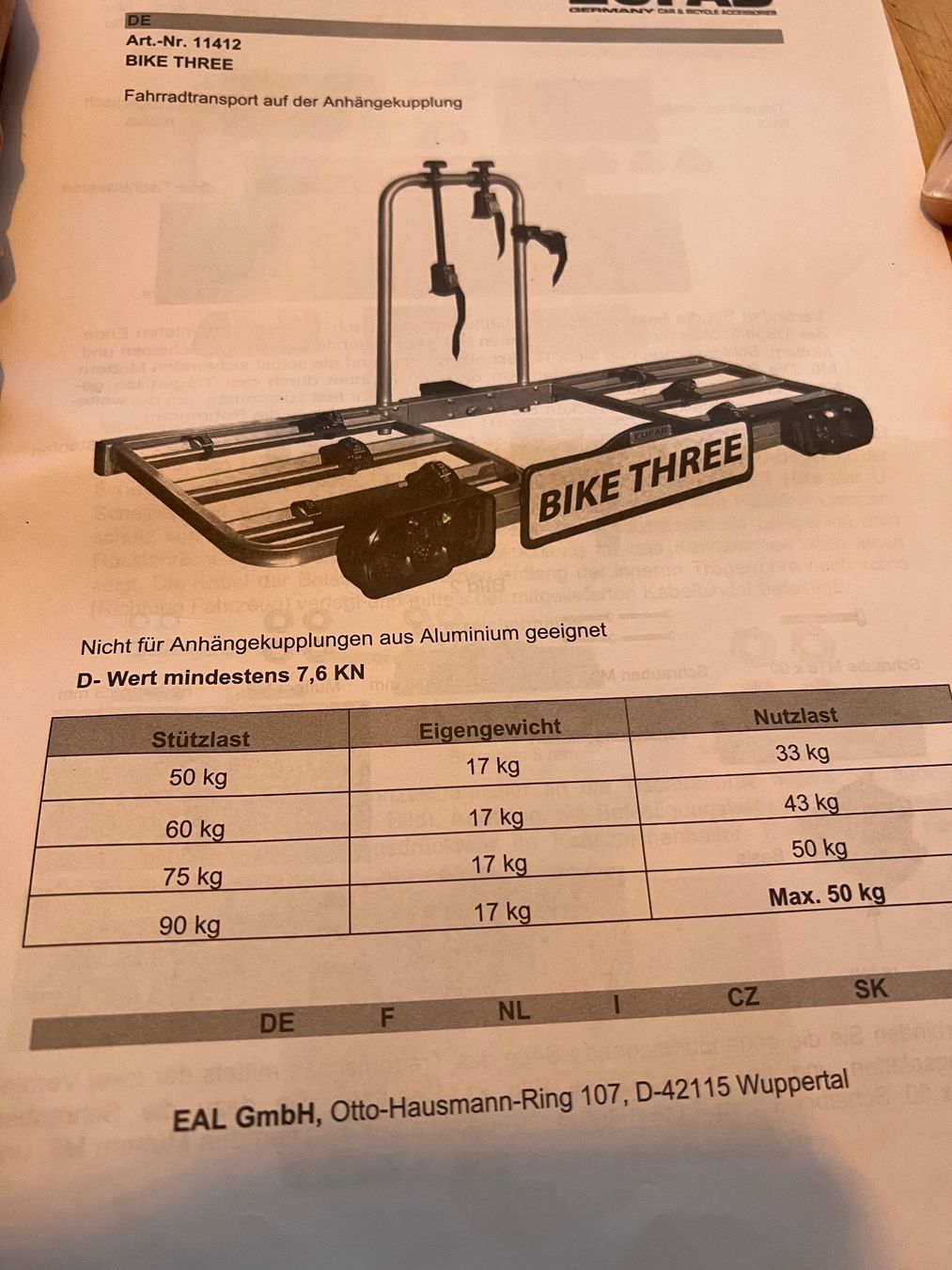 Pezzi di ricambio: Fahrradtransport Anhängerkupplung – Usato da gümmenen venduto da kani010