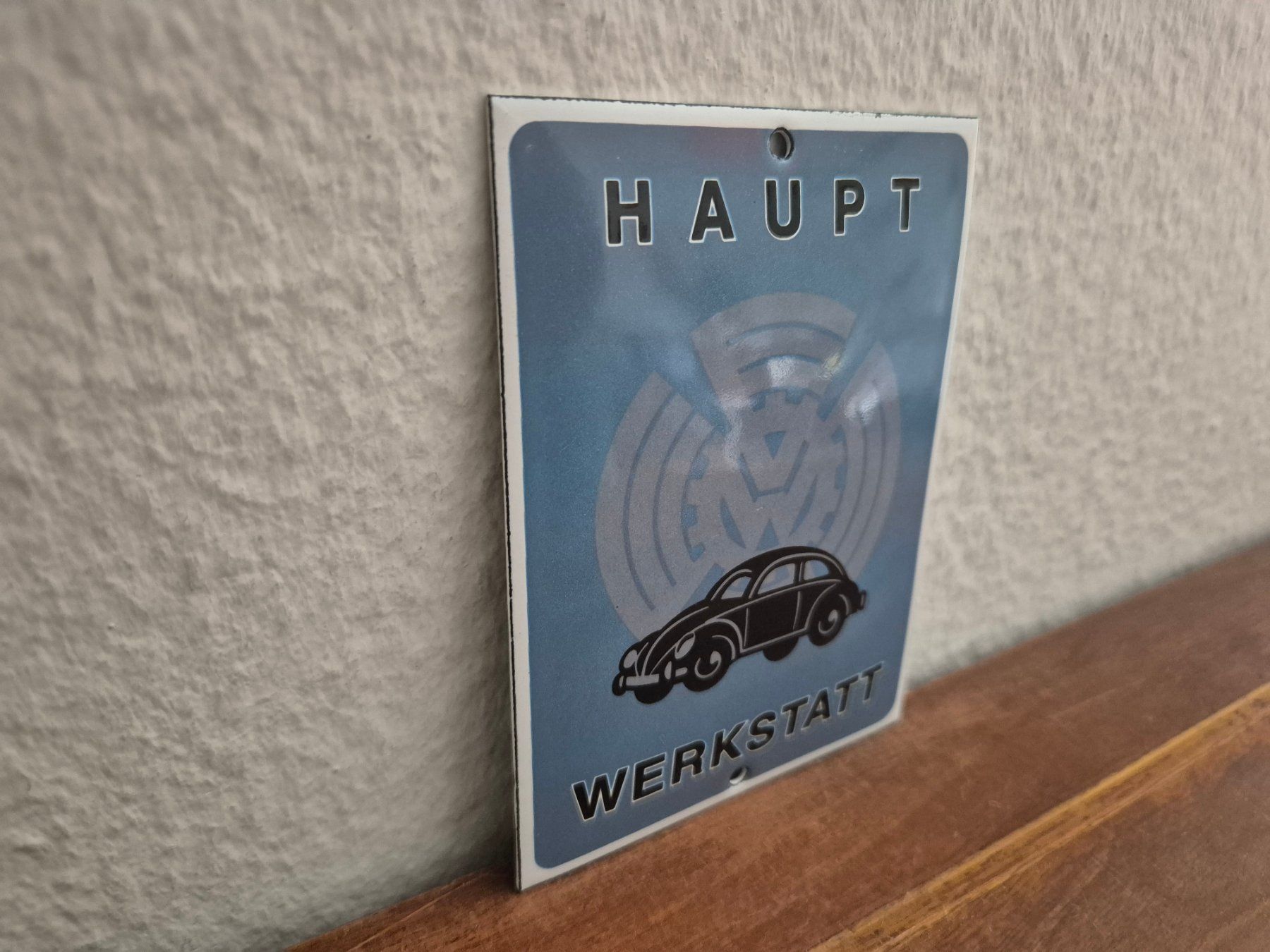 Volkswagen Insegne: Emailschild VW Käfer Werkstatt Auto Service Emaille Schild – Nuovo (secondo la descrizione) da Schaffhausen venduto da pfanis09 4