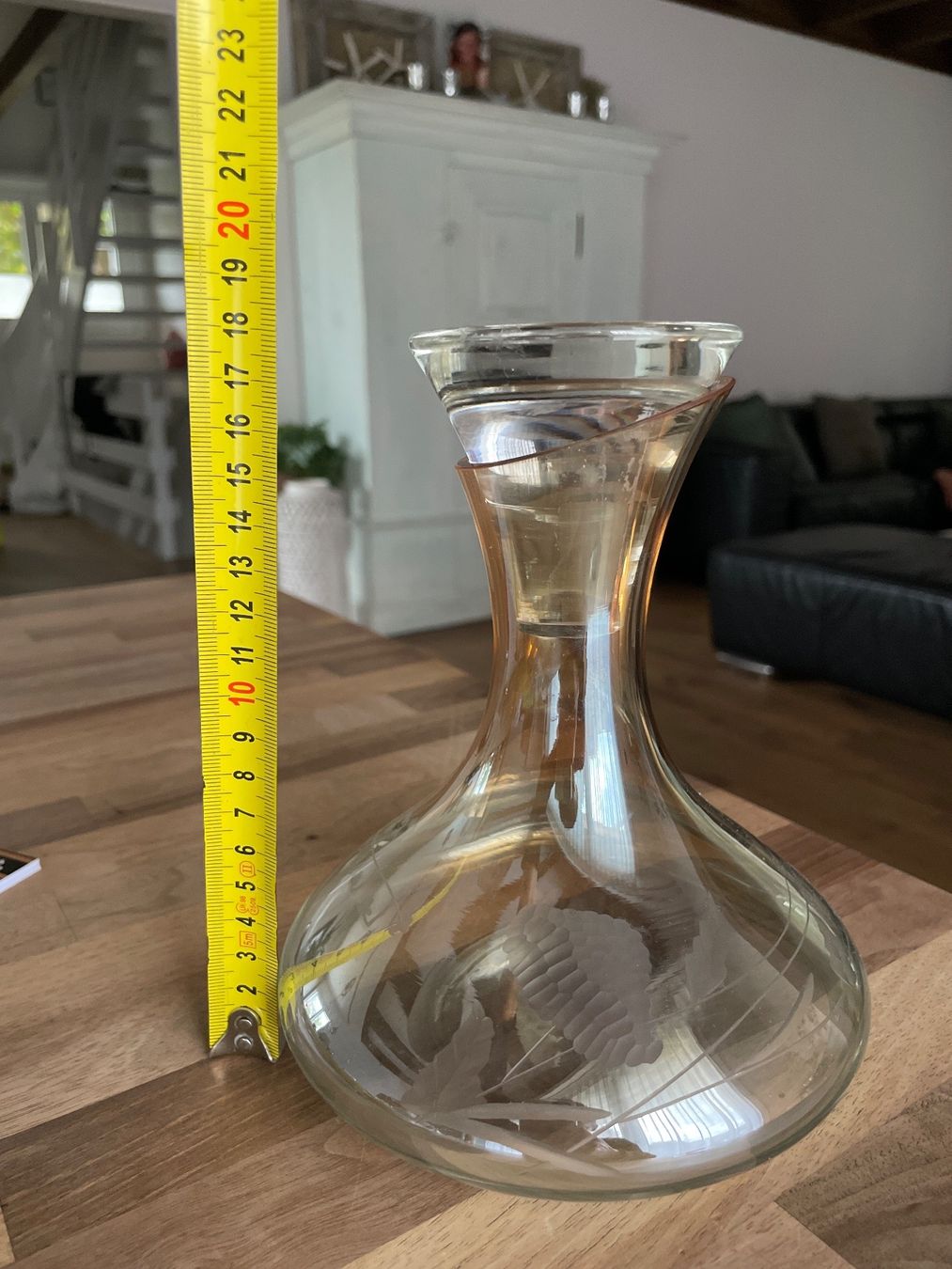 Karaffen: schöne Glaskaraffe Balestri Kristallglas Vintage – Gebraucht aus Flawil von Mito97 3
