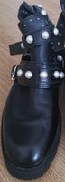 Bottines Zara cloutées perles noires