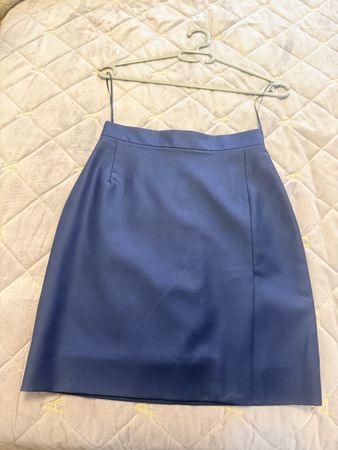 Matériel mini skirt in dark blue