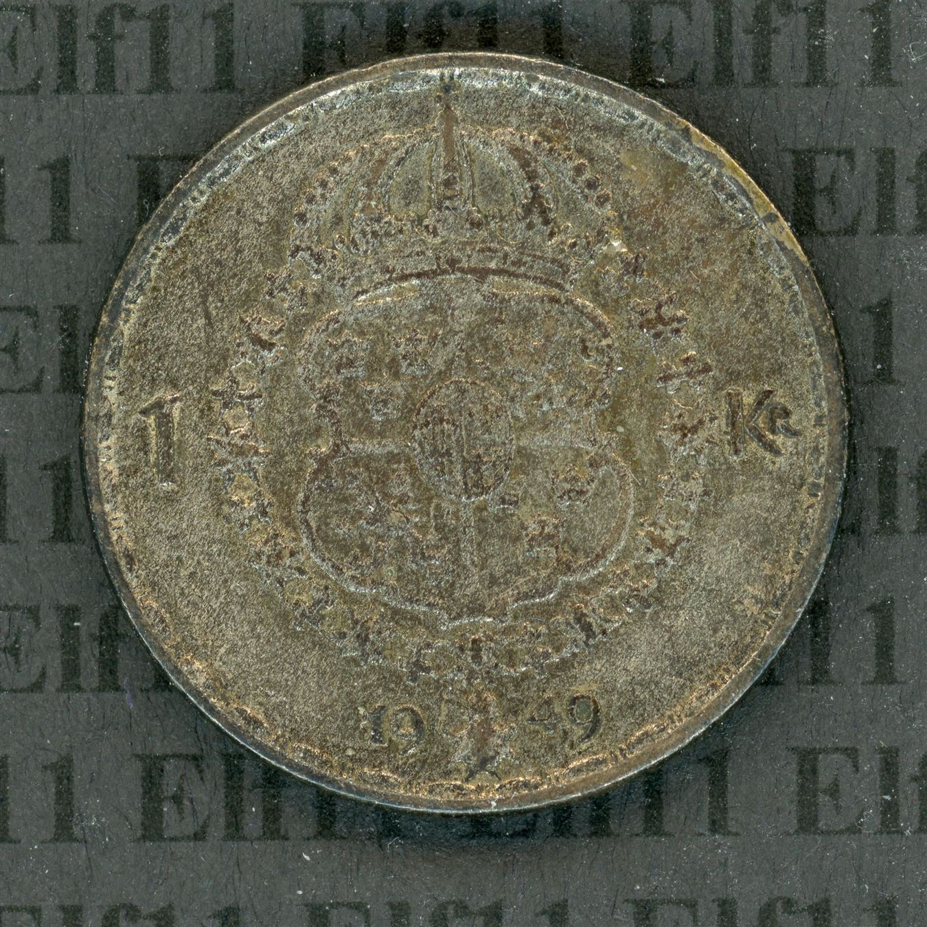 Tutti le monete: SEK___1.00 1949 -vz 1 Krone – Usato da Widnau venduto da Elf11