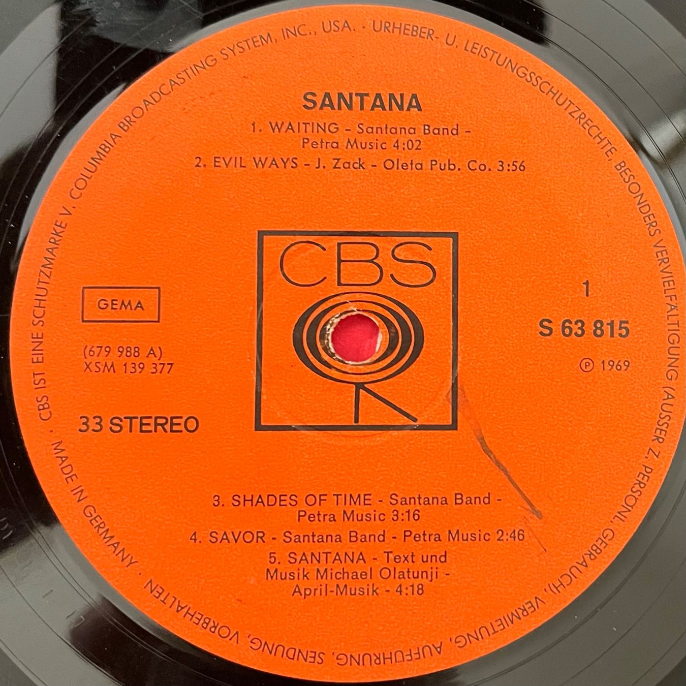 Schallplatten: SANTANA - SANTANA - 33 Tours – Gebraucht aus Bussigny von vinyl-pas-cher 2