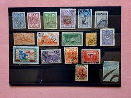 schöne Steckkarte mit uralten Marken Orient/Iran/Türkei