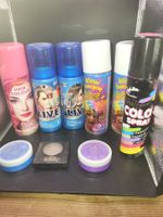 9 x Haarfarben Spray und Kalk