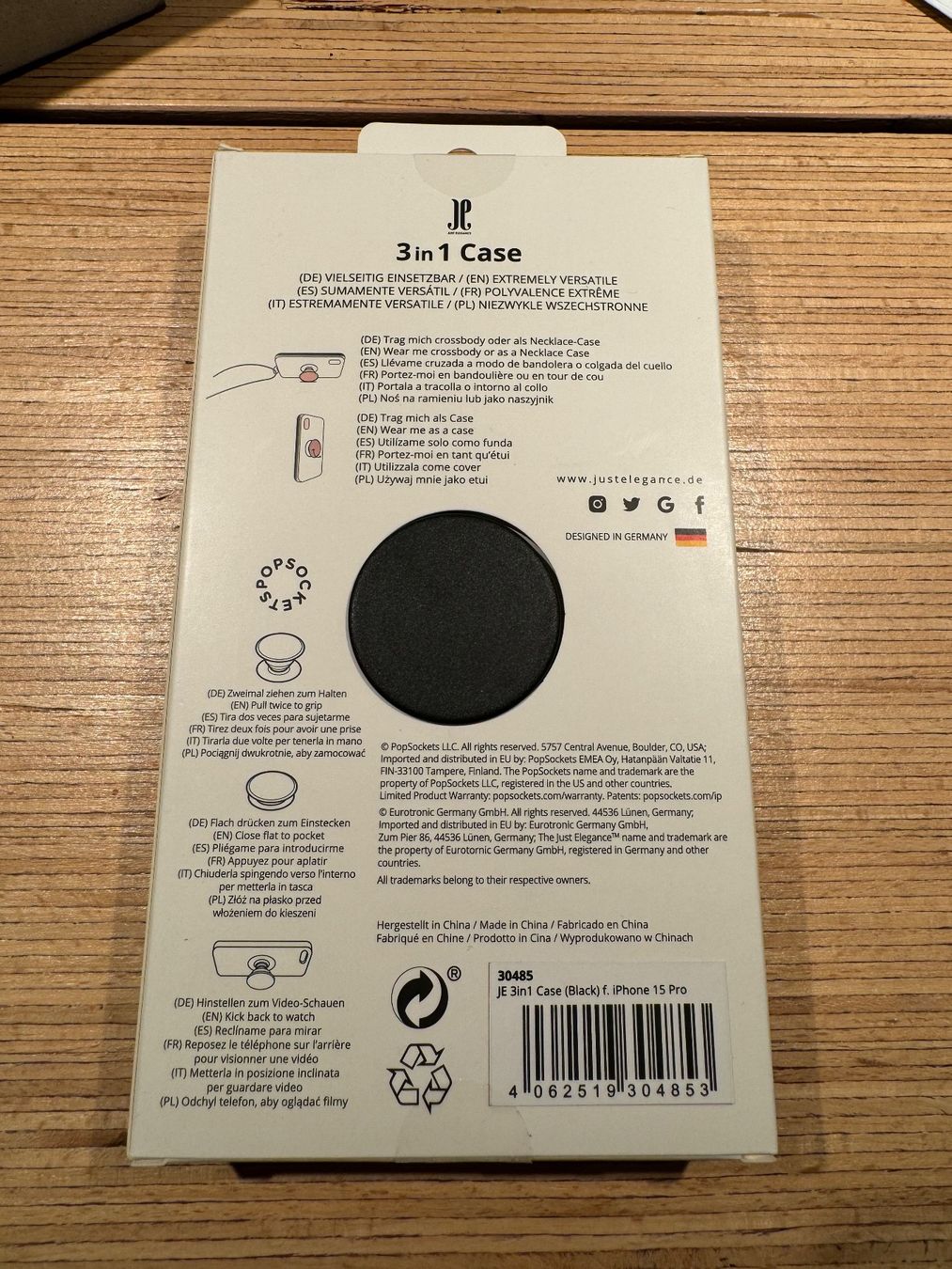 Cover & Protezioni schermo: iPhone 15 Pro Just Elegance Hülle, Handykette und PopSocket – Nuovo e nell'imballaggio originale da Zürich venduto da Schmusnik 1