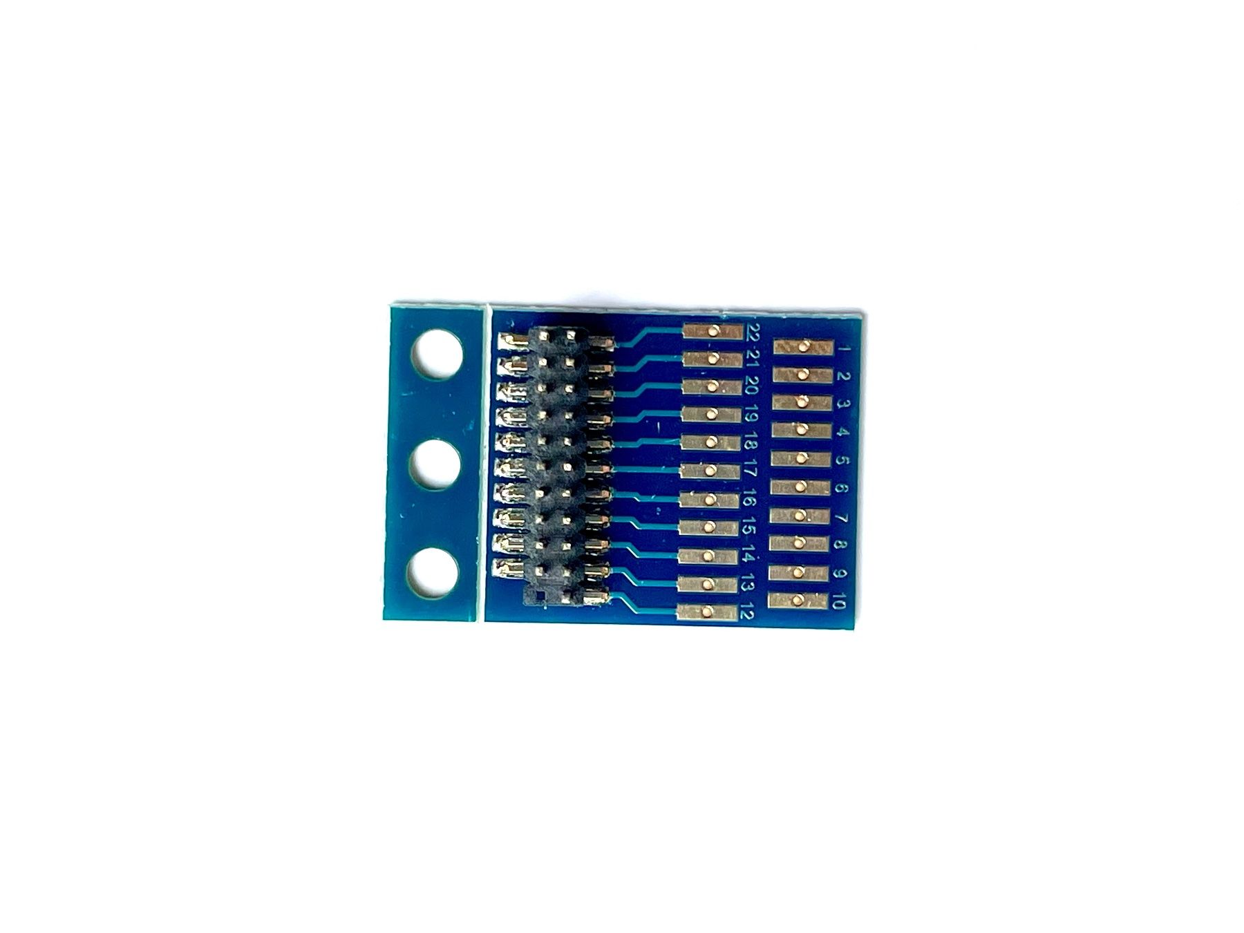 Modellini di ferrovie: 21MTC-Adapterplatine mit Anlötflächen – Nuovo e nell'imballaggio originale da Brügg BE venduto da telegraphrail 1
