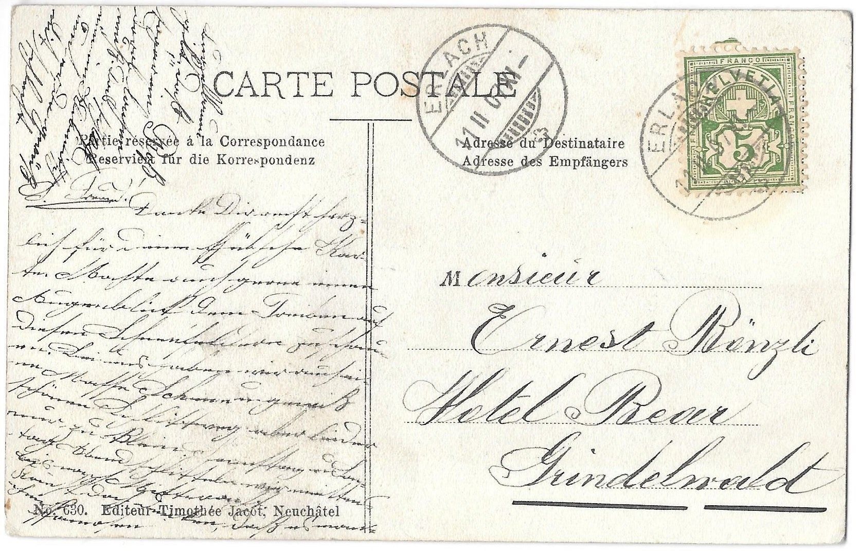Cartoline postali: Auvernier Nouveau Quartier – Usato da Olten venduto da clotaldi 1