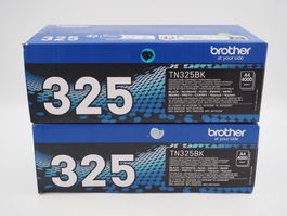 2x BROTHER TN325BK Black Tonerkassette (26070314PL)