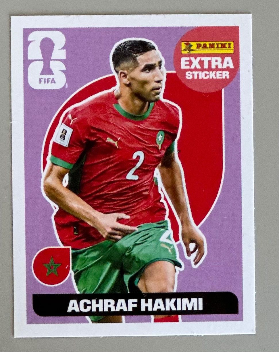Sticker: ACHRAF HAKIMI EXTRA STICKER WC26 BASE – Nuovo (secondo la descrizione) da Founex venduto da fre_zzb8