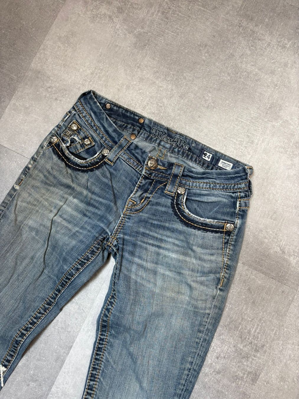 Jeans: Miss Me Bootcut Flared Jeans - Grösse S/24 – Usato da Werdenberg venduto da hase.vintage 3