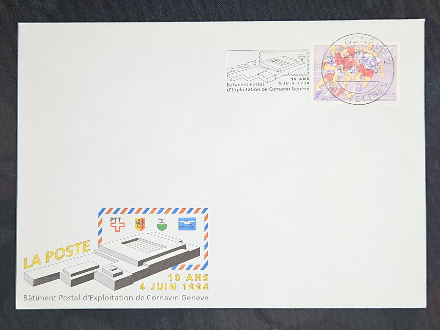 Tutti i francobolli: CL23 Enveloppe + Timbre Suisse 1994 – Usato da Cousset venduto da Patrick_Collections