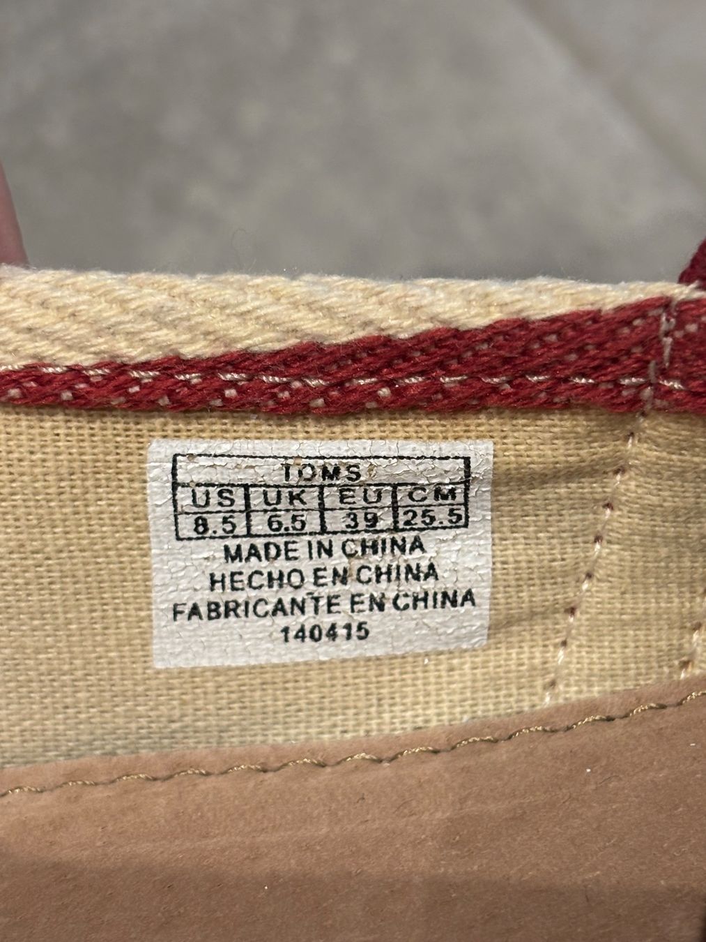 Toms Scarpe da donna: Espadrilles Toms bordeaux – Usato da Fully venduto da def_d5vj 3