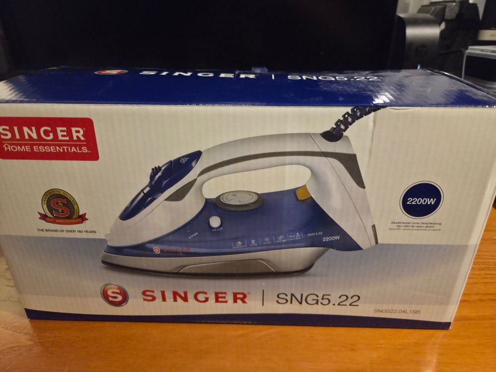 SINGER Dampfbügeleisen SNG 5.22 (2200W) wie NEU & OVP (Neu (gemäss ...