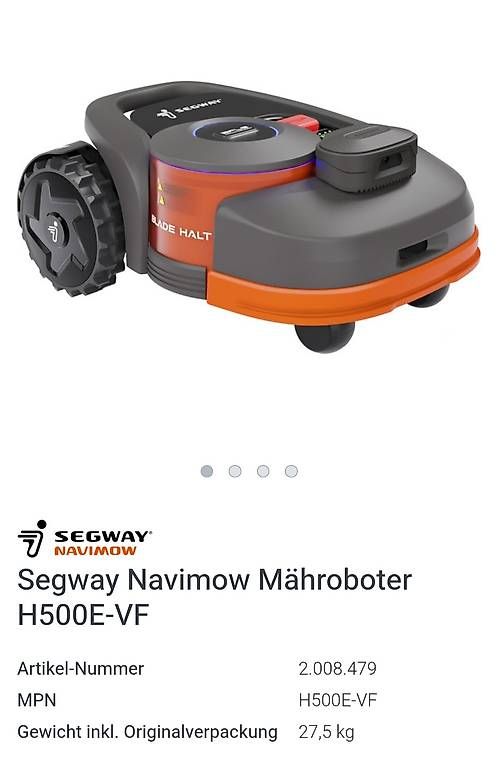 Tagliaerba: Segway Navimow Mähroboter NEU – Nuovo e nell'imballaggio originale da Münchenbuchsee venduto da duc940