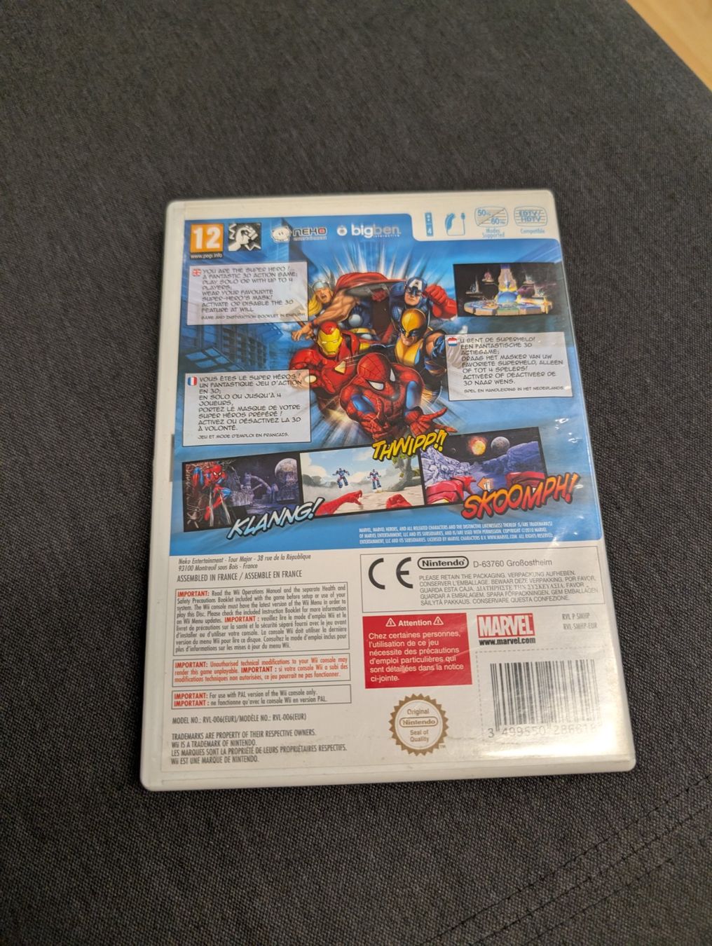 Giochi: Marvel super heroes 3D Nintendo Wii – Usato da Giubiasco venduto da Ticinerd 1