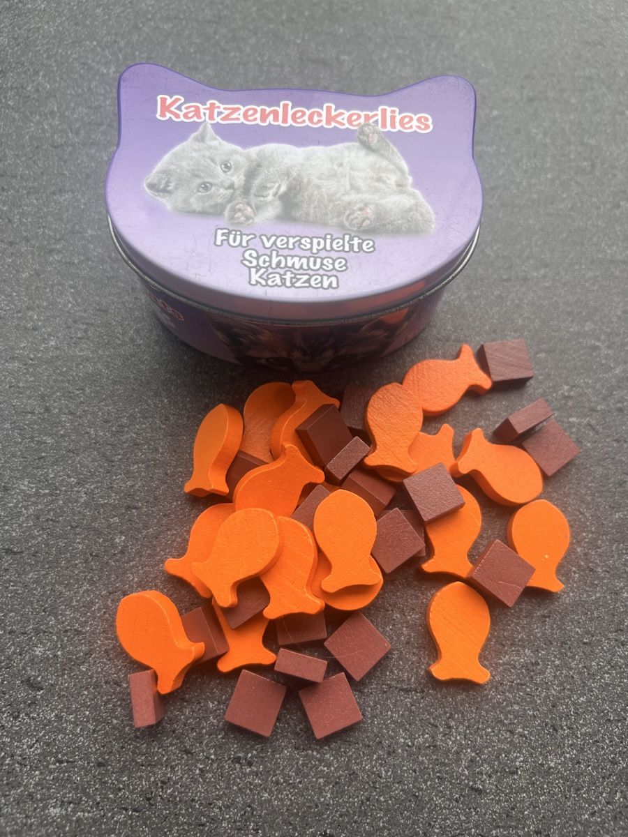 Giocattoli: Spielzeug Katzenfutter in Metalldose  – Usato da Thun venduto da cxenia