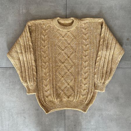 1980s French Vintage Knitted Wool Sweater
