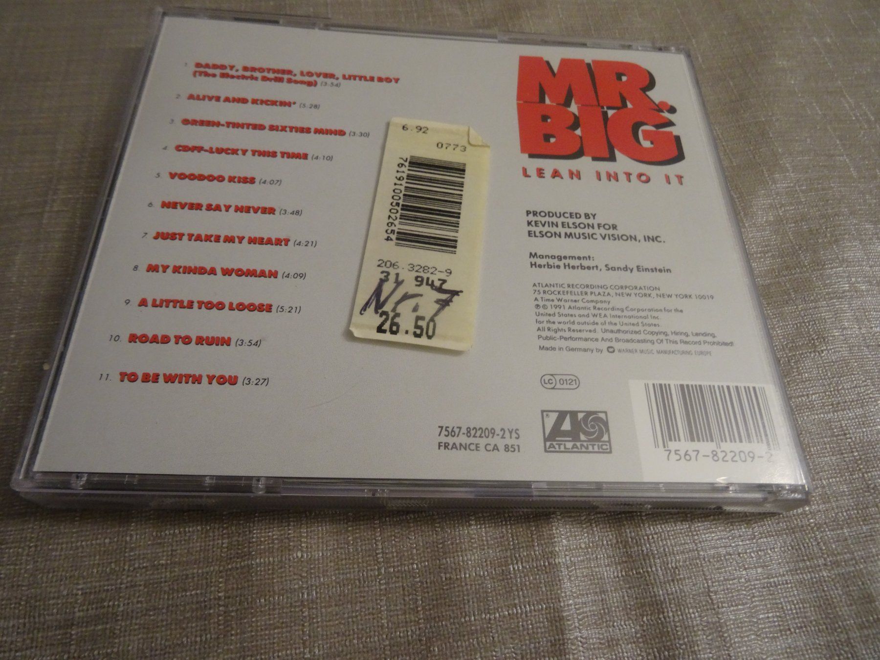 CD: Mr. Big - Lean Into It - CD - – Usato da Olten venduto da Disc-Ausverkauf 2