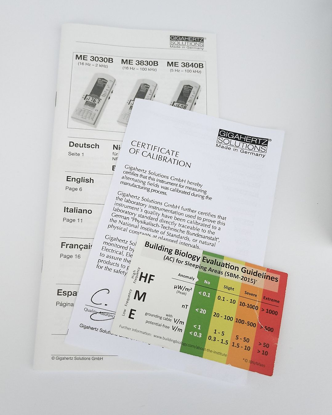 Messen: Gigahertz Solutions ME3030B M/E-Analyser – Gebraucht aus Liebefeld von Orvin2534 2