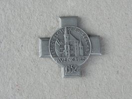 Sport Abzeichen Brosche Medaille Avenches VD Waadt 1952
