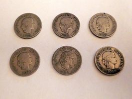 Lot 10Rp. 1881 - 1909, diverse, s -ss