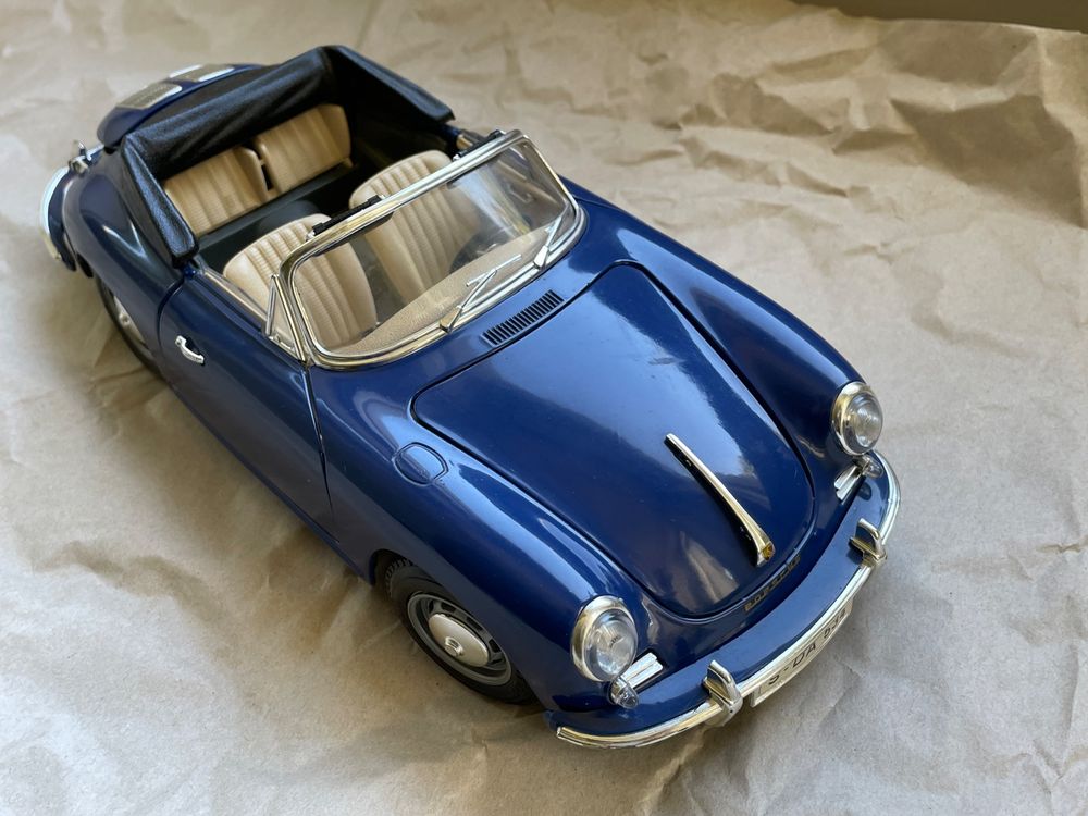 Porsche 356 B Coupé 1961 – Burago 1/18 – Bordeaux – Made In Italy