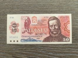 Tschechoslowakei 50 Kronen 1987 !!!!!!!